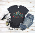 Native American Inspired Floral Design T-Shirt, Native American Style Flowers Sweatshirt, Women's Shirt Hoodie