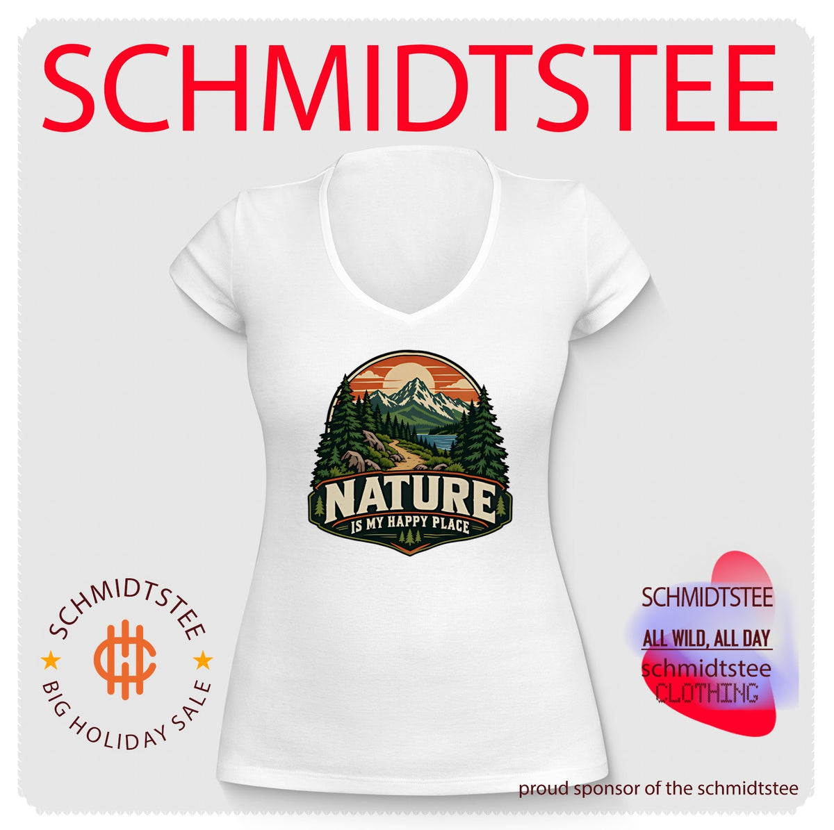 Nature is my happy place shirt