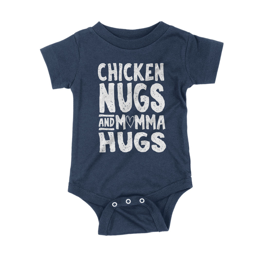 Chicken Nugs and Momma Hugs Kids Shirts Hoodie, Sweatshirt | PureTeeCo.com (Image 3)