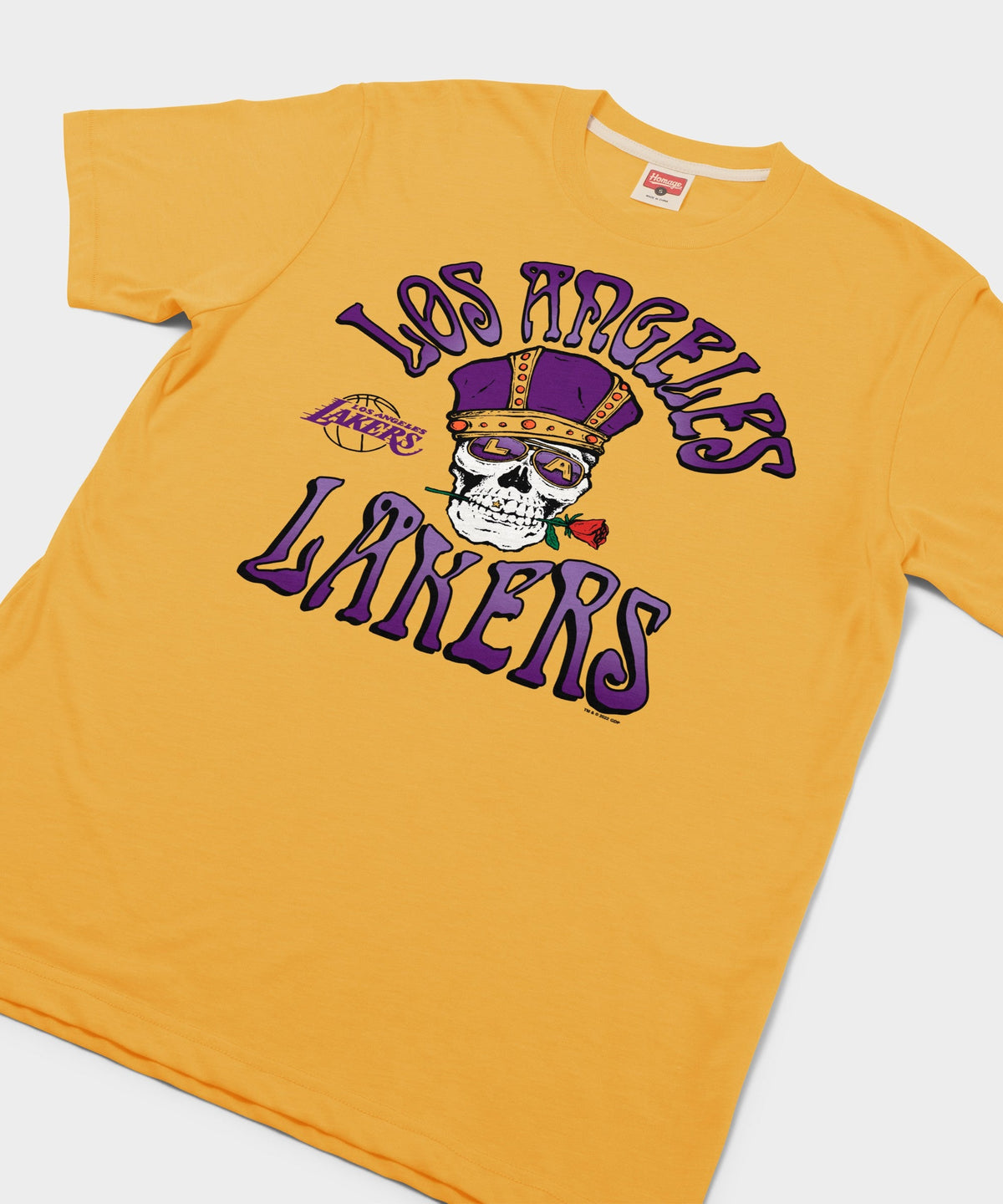 NBA x Grateful Dead x Lakers Skull And Rose