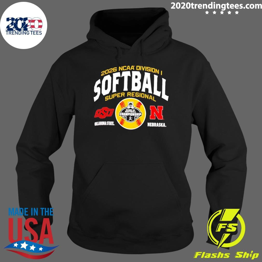 Nebraska Huskers vs. Oklahoma State Cowgirls Champion 2026 NCAA Softball Super Regional Matchup Shirt