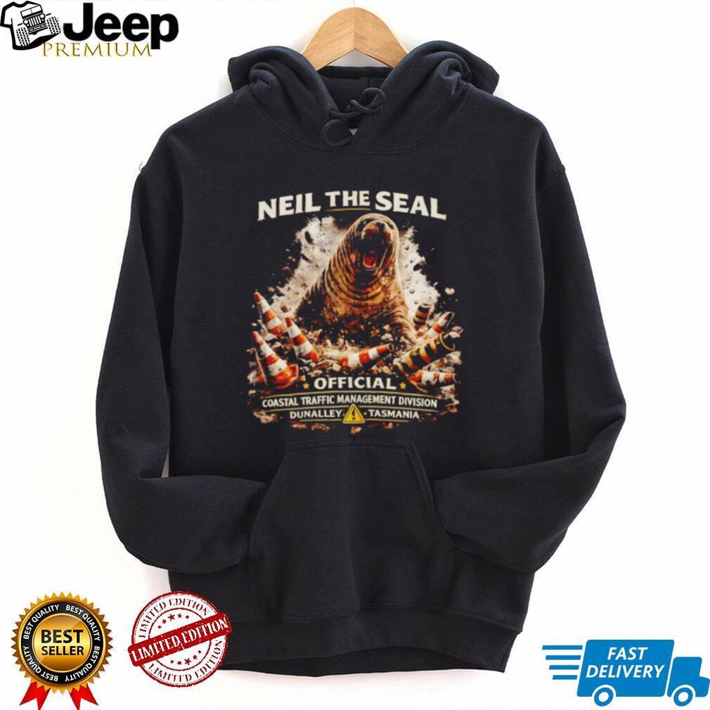 Neil the seal road closed official coastal traffic management shirt