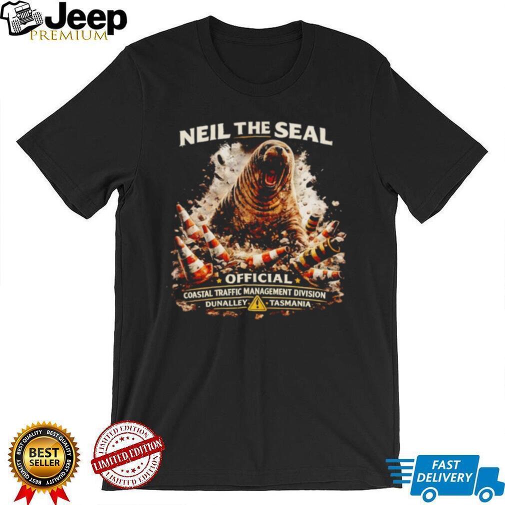 Neil the seal road closed official coastal traffic management shirt