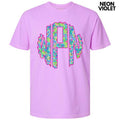 Neon Exotic Monogram Comfort Colors T-Shirt 'NLB' Hoodie, Sweatshirt | PureTeeCo.com