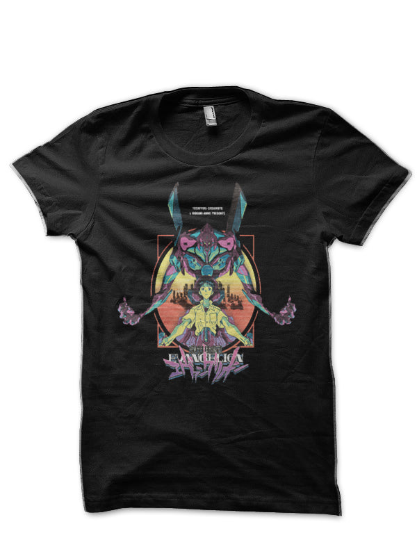 Neon Genesis Evangelion Black T-Shirt Style006 Hoodie, Sweatshirt | PureTeeCo.com