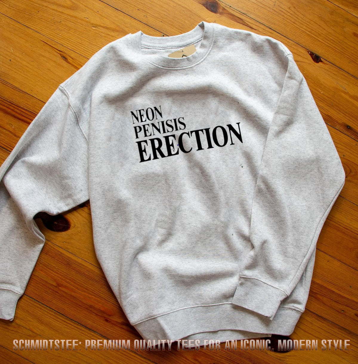 Neon penisis erection shirt