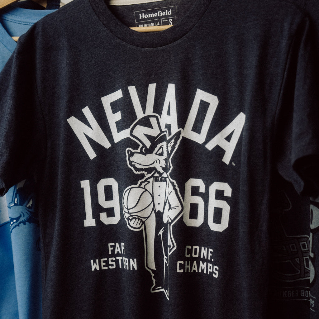 Nevada Wolf Pack 1966 Basketball Conference Champs Tee Hoodie, Sweatshirt | PureTeeCo.com (Image 2)