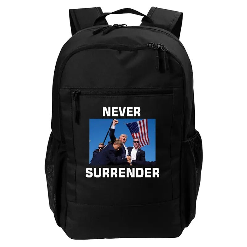 Never Surrender Trump 2024 JD Vance Pennsylvania Rally Daily Commute Backpack T-Shirts, Hoodie, Sweatshirt | PureTeeCo.com