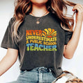 Never Underestimate A Public School Teacher Shirt Kamala Harris Tim Walz Shirt Vote Blue Shirt Kamala Harris Shirt...