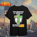 Never underestimate a woman who believes in Jesus &amp; loves Green Bay Packers cross shirt