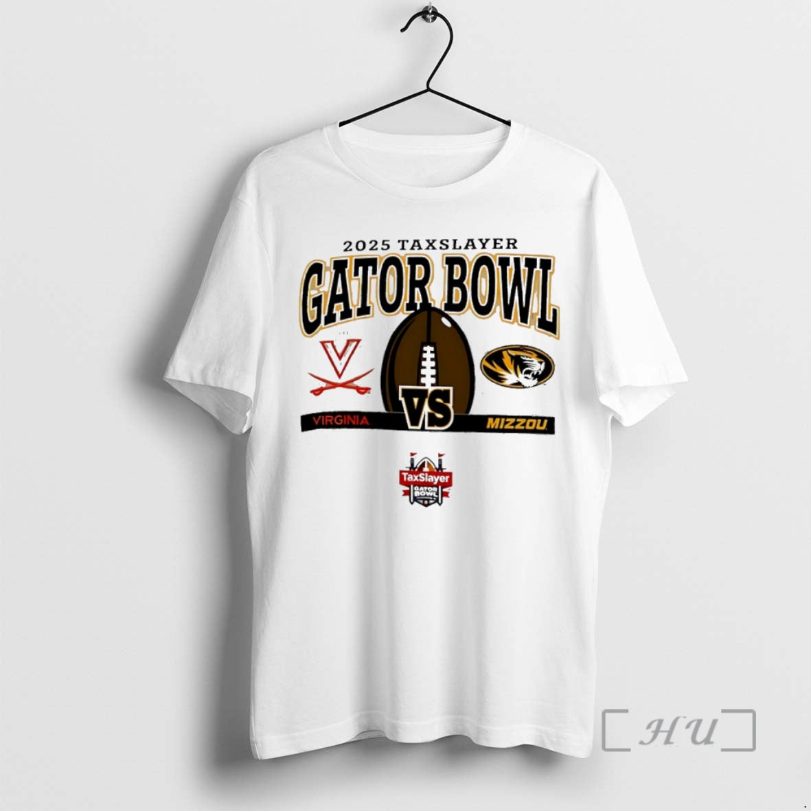 New 2025 Taxslayer Gator Bowl Missouri Tigers Vs Virginia Cavaliers 2 Team Dec 27 Circle T-Shirts, Hoodie, Sweatshirt