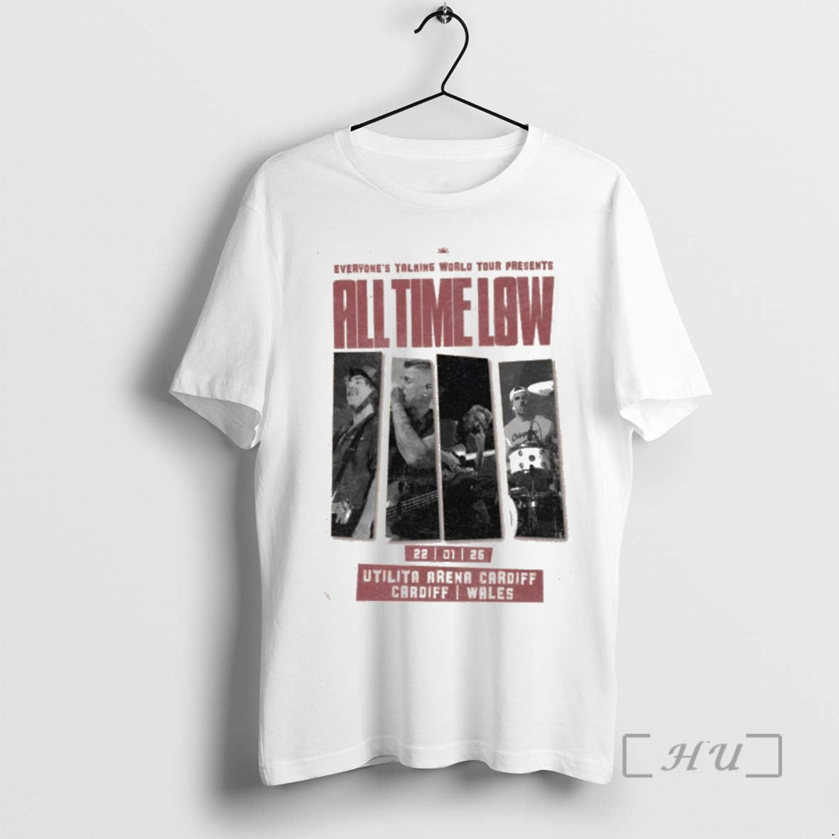 New All Time Low Jan 22 2026 Cardiff Wales T-Shirts, Hoodie, Sweatshirt | PureTeeCo.com