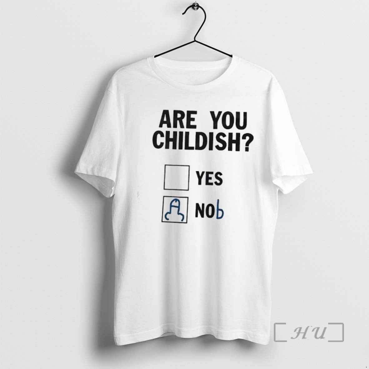 New Are You Childish Yes Nob T-Shirts, Hoodie, Sweatshirt | PureTeeCo.com