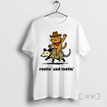 New Cat Riding Opossum Rootin And Tootin Circle T-Shirts, Hoodie, Sweatshirt | PureTeeCo.com
