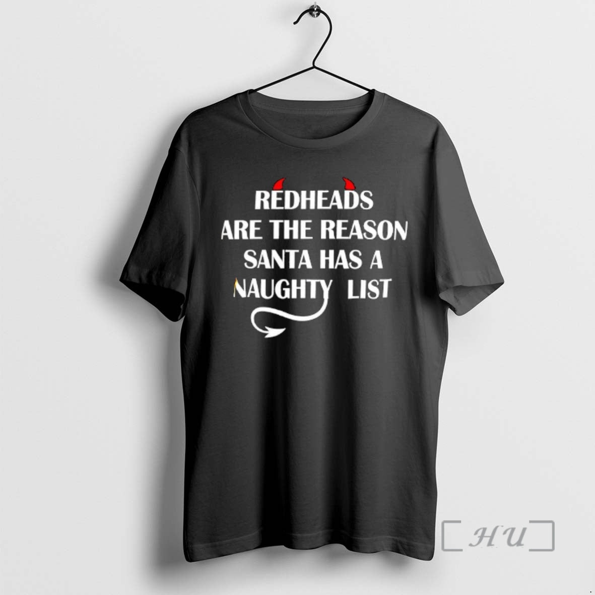 New Devil Horn Redheads Are The Reason Santa Has A Naughty List Premium T Shirts Hoodie, Sweatshirt | PureTeeCo.com