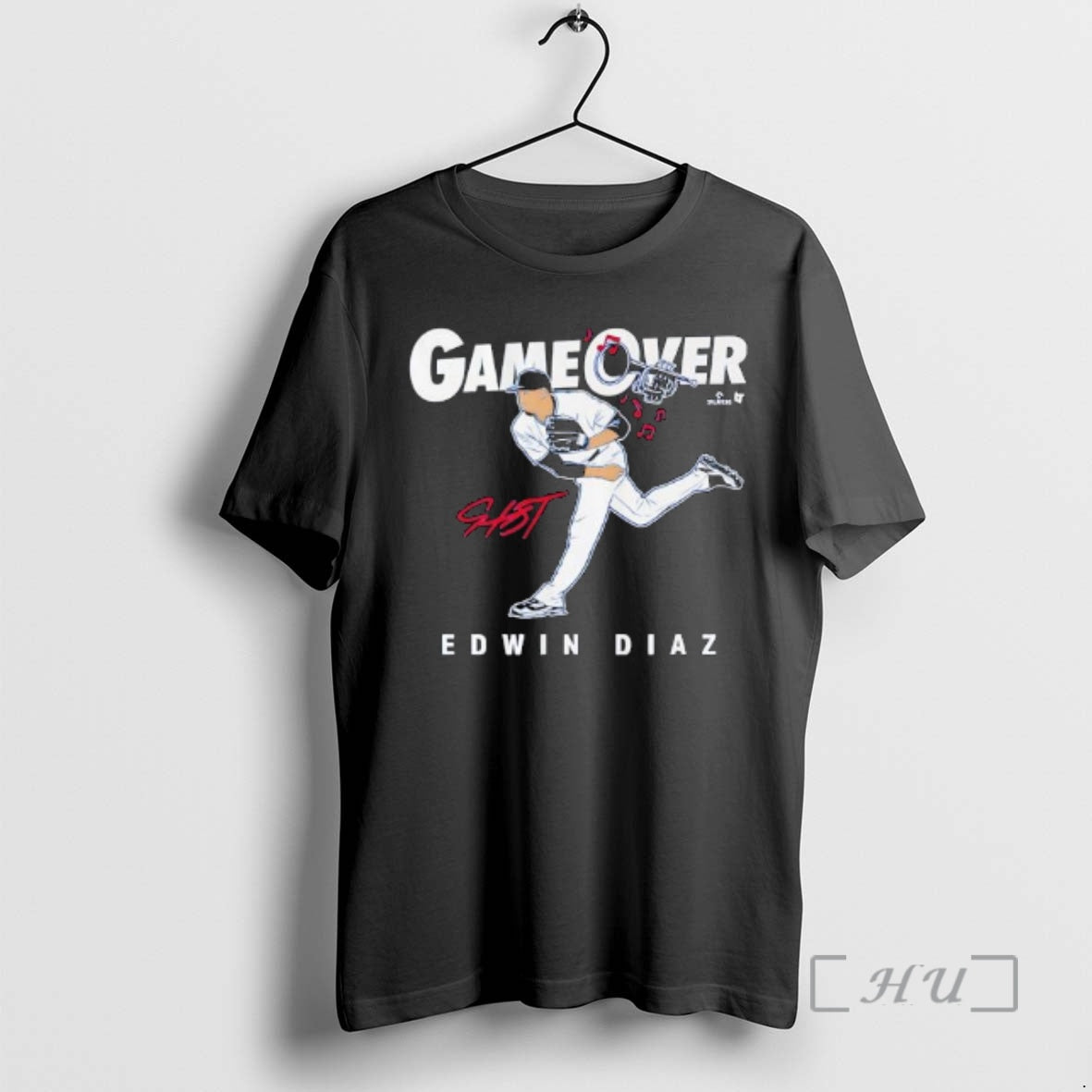 New Edwin Diaz Game Over Los Angeles Signature T-Shirts, Hoodie, Sweatshirt | PureTeeCo.com