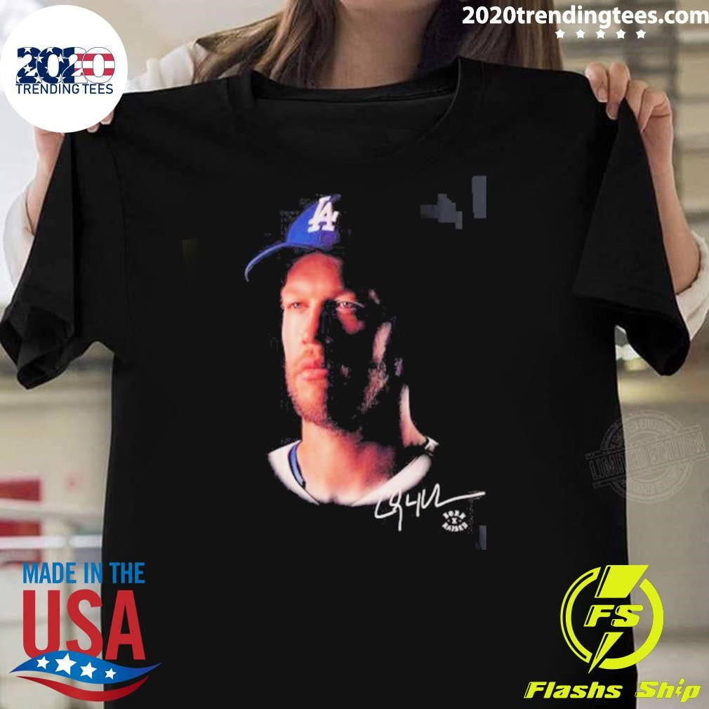New Era Los Angeles Dodgers X Born x Raised Thank You Clayton Kershaw Shirt