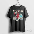 New Fuck Ai The Yetee Skeleton Ai Robot T-Shirts, Hoodie, Sweatshirt | PureTeeCo.com
