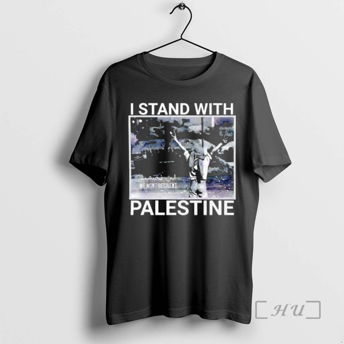 New I Stand With Palestine We Wont Be Silent Graphic T-Shirts, Hoodie, Sweatshirt | PureTeeCo.com