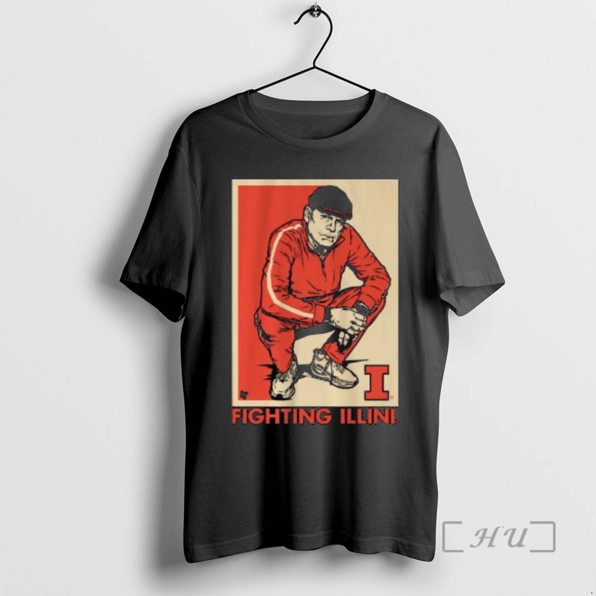 New Illinois Basketball Track Suit Coach Underwood Circle Black T-Shirts, Hoodie, Sweatshirt | PureTeeCo.com