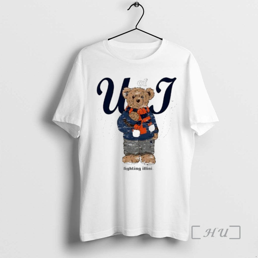 New Illinois Fighting Illini Of Tan Cozy Bear T-Shirts, Hoodie, Sweatshirt | PureTeeCo.com