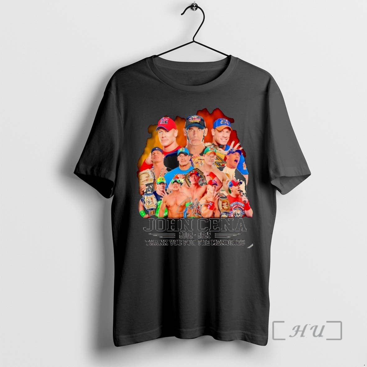 New John Cena 2002 2025 Thank You For The Memories Signature Christmas Premium T Shirts Hoodie, Sweatshirt | PureTeeCo.com