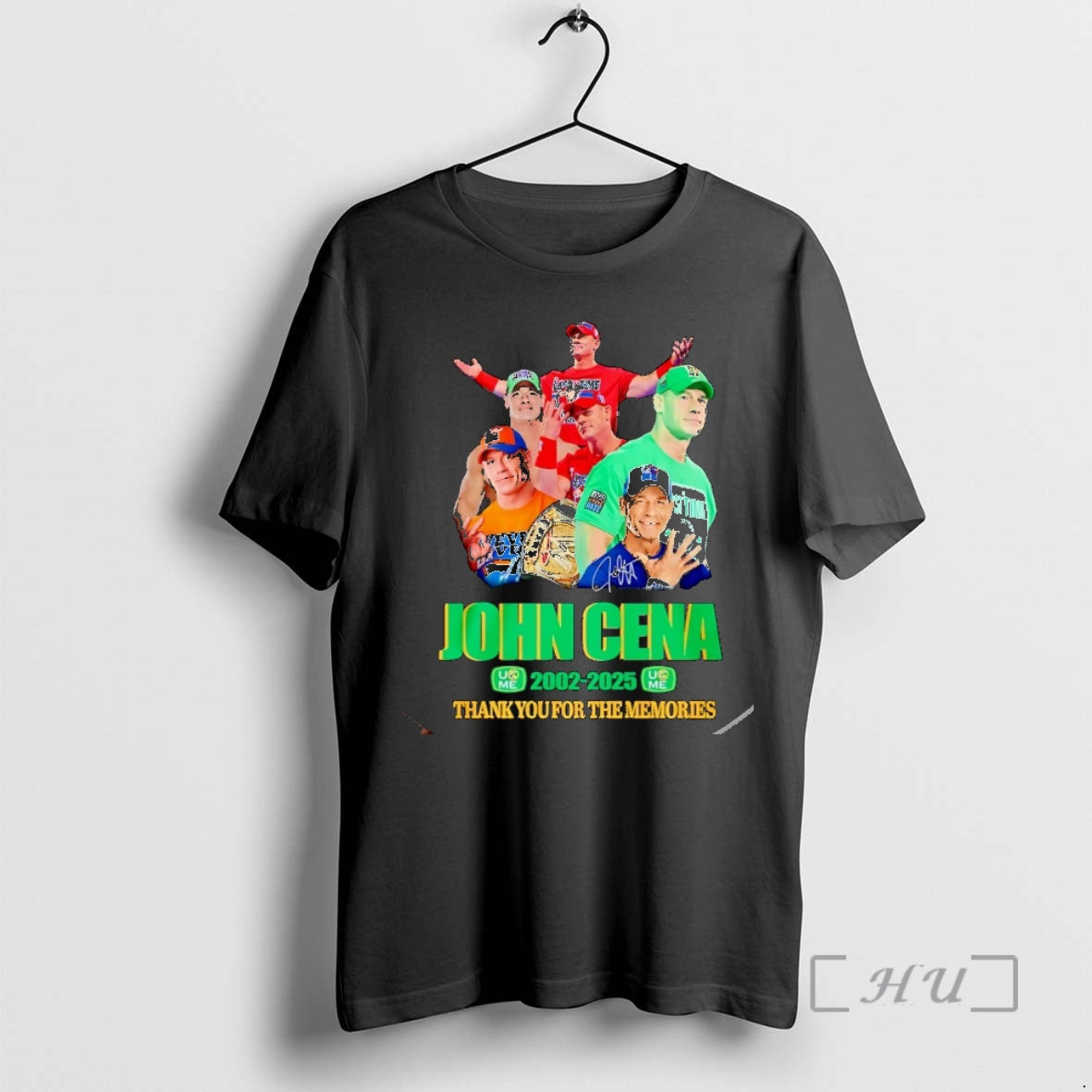 New John Cena 23 Years 2002 2025 Thank You For The Memories Signature Christmas Premium T-Shirts, Hoodie, Sweatshirt