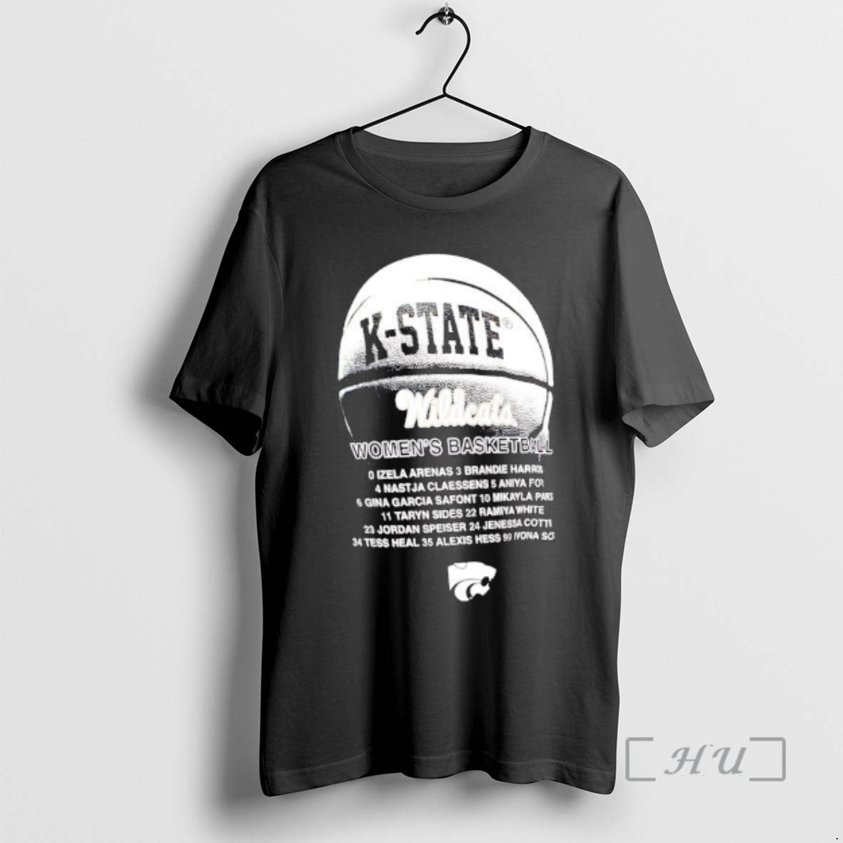 New K State Wildcats Womens Basketball Players Listed Name T-Shirts, Hoodie, Sweatshirt | PureTeeCo.com
