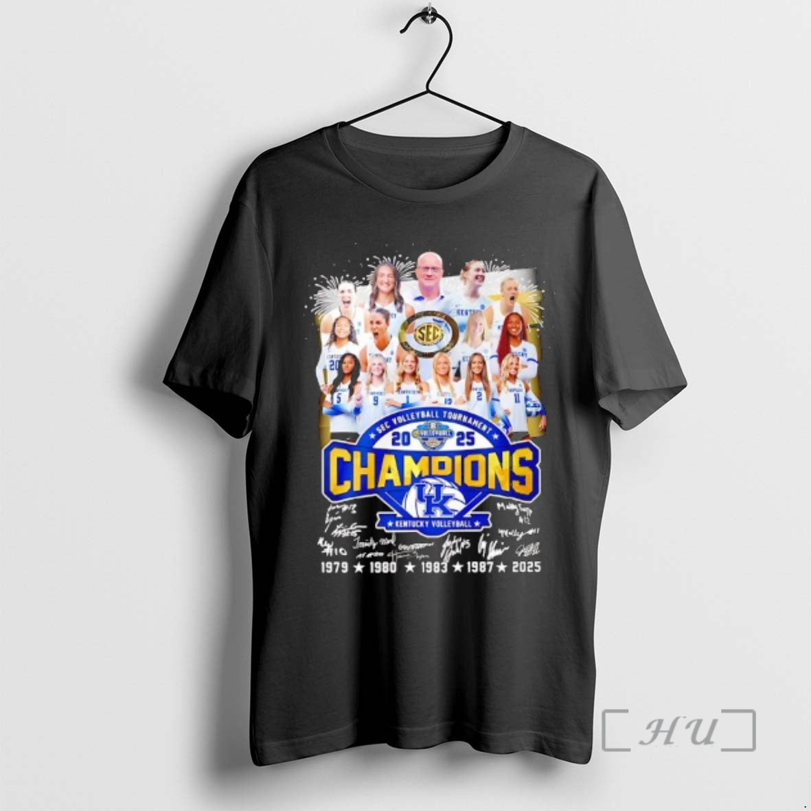 New Kentucky Wildcats Sec Volleyball Tournament 2025 Champions Signatures Seasons T-Shirts, Hoodie, Sweatshirt
