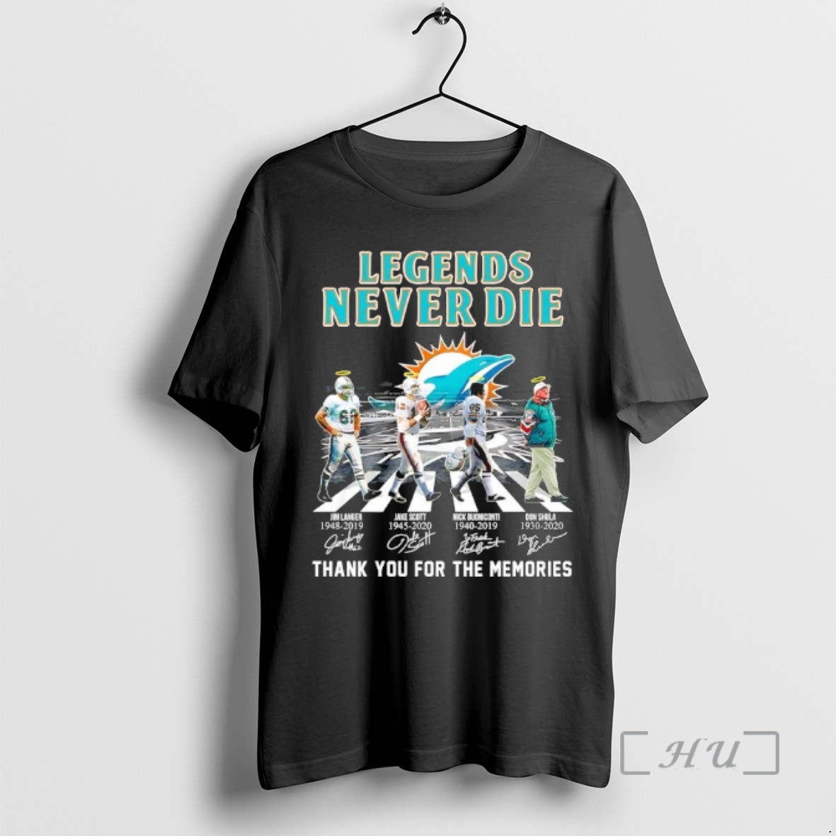 New Legends Never Die Miami Dolphins Jim Langer Jake Scott Nick Buoniconti Don Shula Signatures T-Shirts, Hoodie, Sweatshirt