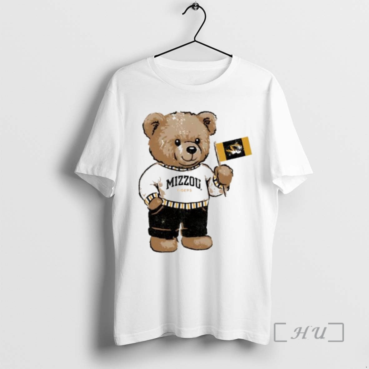 New Mizzou Tigers Teddy Bear Flag Butter T-Shirts, Hoodie, Sweatshirt | PureTeeCo.com