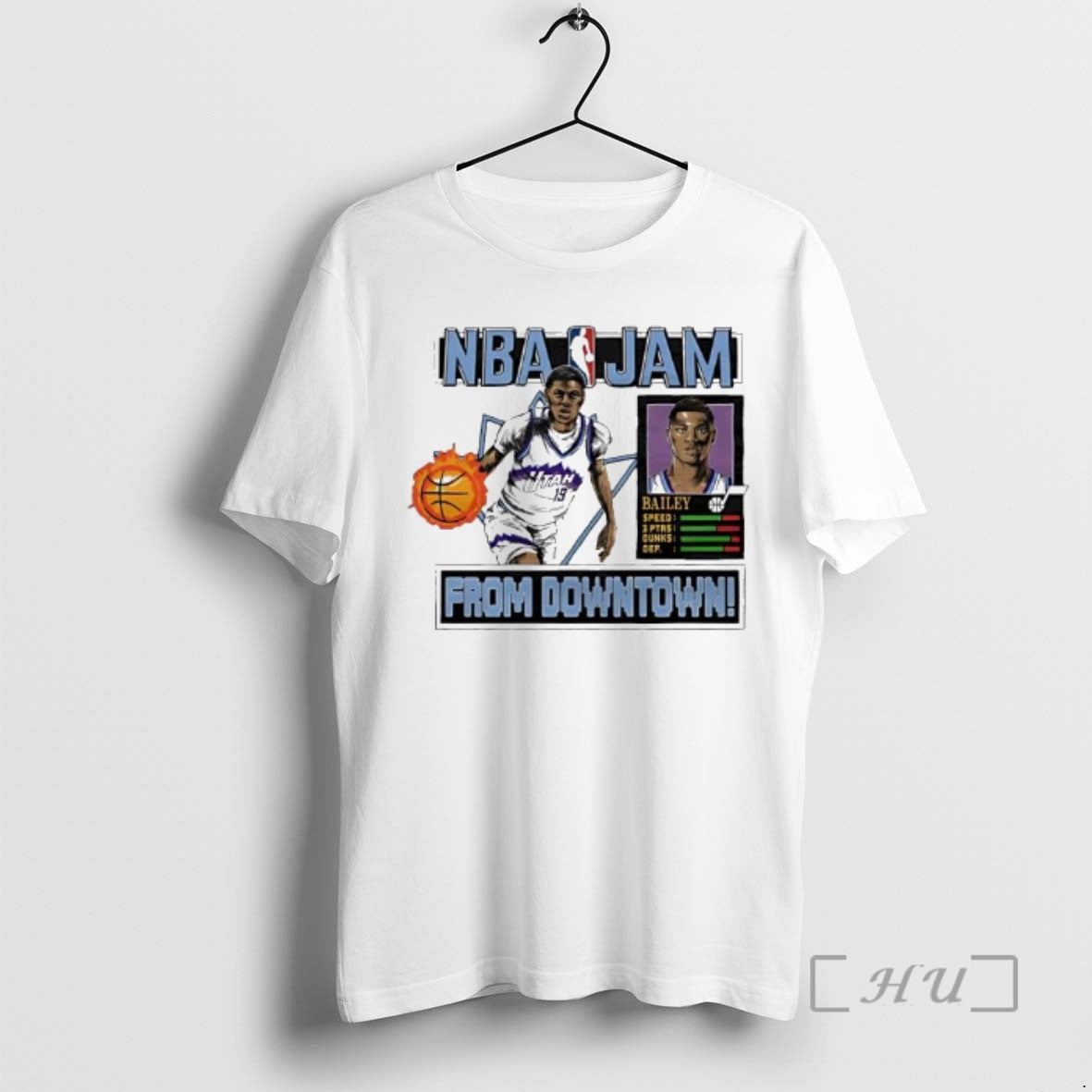 New Nba Jam Jazz Ace Bailey From Downtown T-Shirts, Hoodie, Sweatshirt | PureTeeCo.com