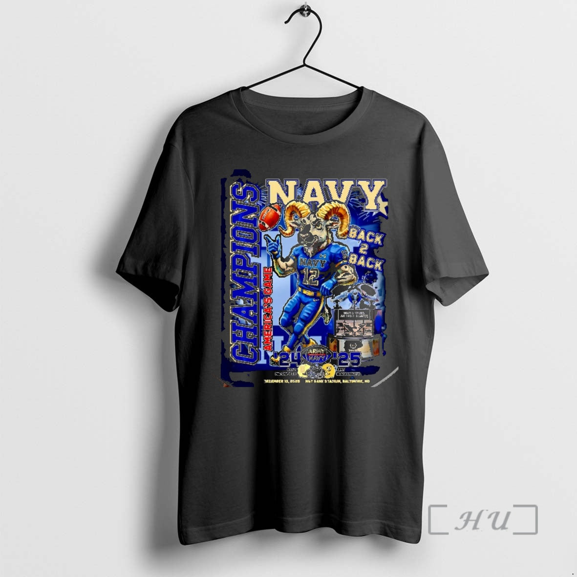 New Navy Midshipmen 2025 Americas Game Champions Back To Back 24 25 Christmas Premium T-Shirts, Hoodie, Sweatshirt