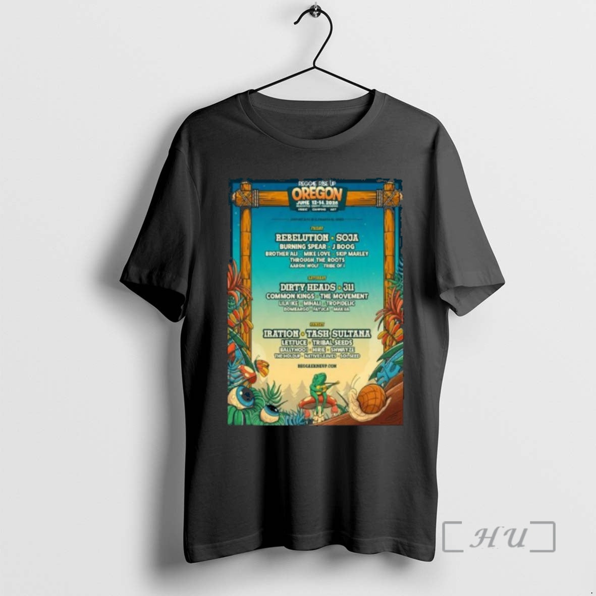 New Reggae Rise Up Oregon June 12 14 2026 Concert T-Shirts, Hoodie, Sweatshirt | PureTeeCo.com