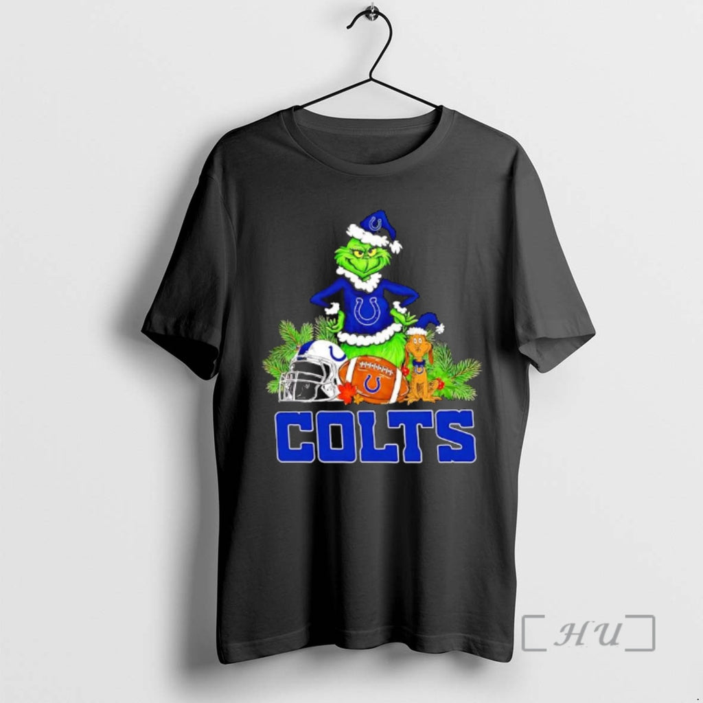 New The Grinch And Max Indianapolis Colts Christmas Helmet Items T-Shirts, Hoodie, Sweatshirt | PureTeeCo.com