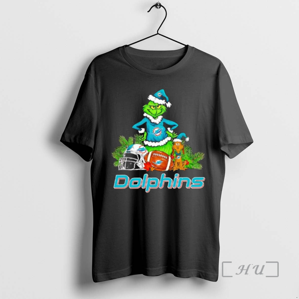 New The Grinch And Max Miami Dolphins Christmas Helmet Items T-Shirts, Hoodie, Sweatshirt | PureTeeCo.com