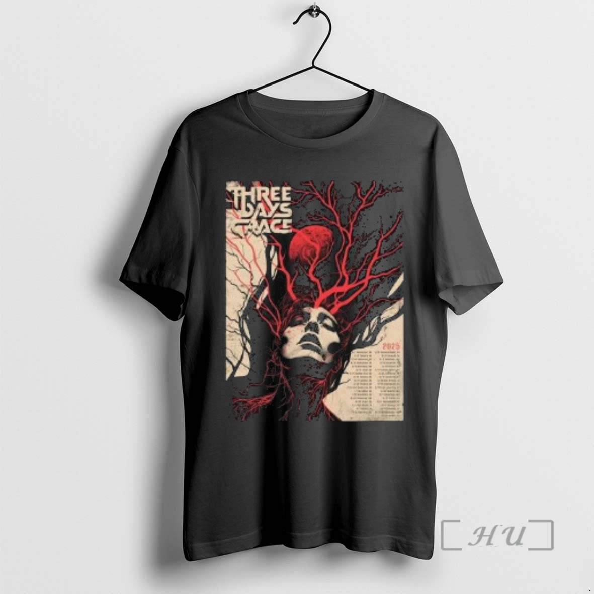 New Three Days Grace Alienation 2025 Tour Circle Black T-Shirts, Hoodie, Sweatshirt | PureTeeCo.com
