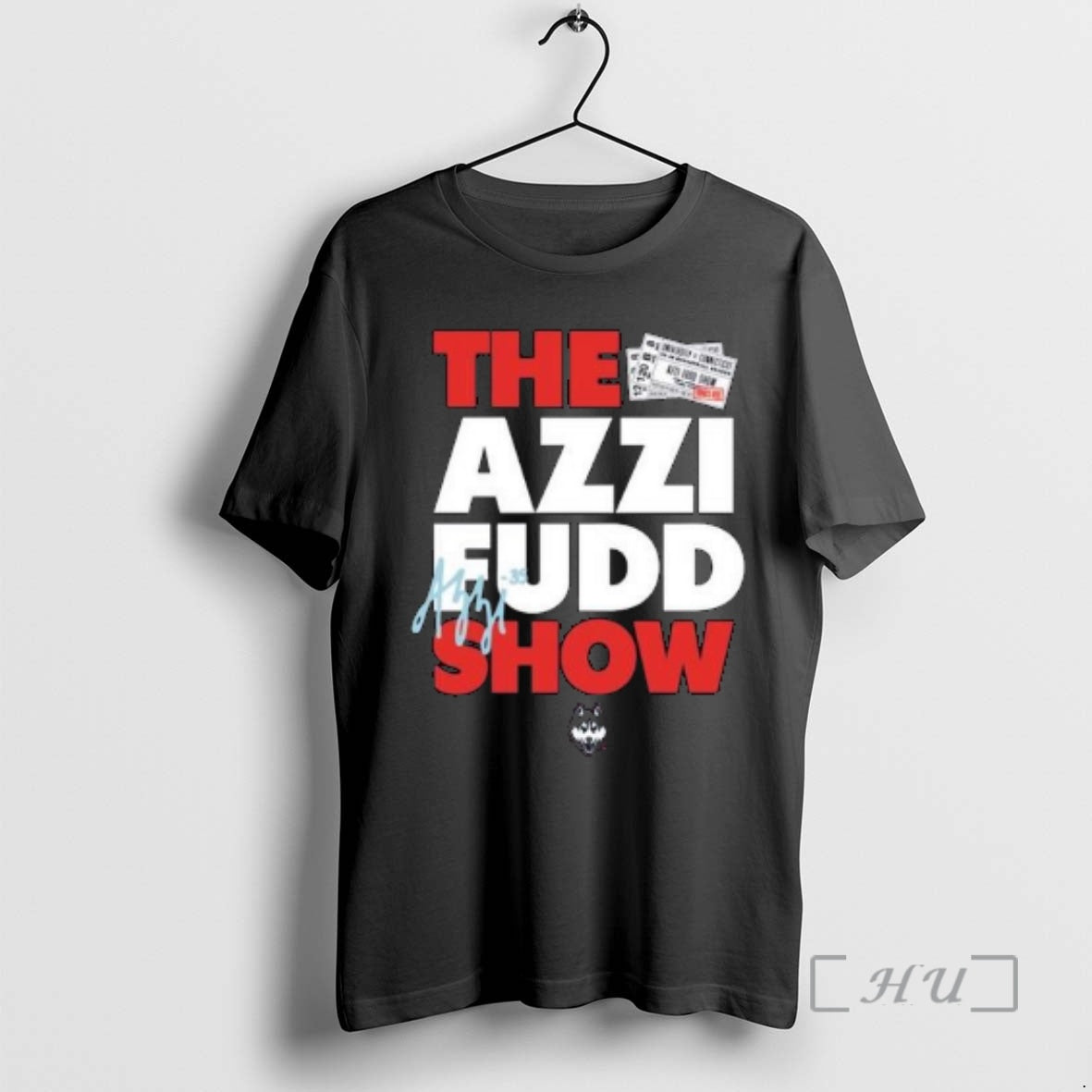 New Uconn Huskies The Azzi Fudd Show Circle Black T-Shirts, Hoodie, Sweatshirt | PureTeeCo.com