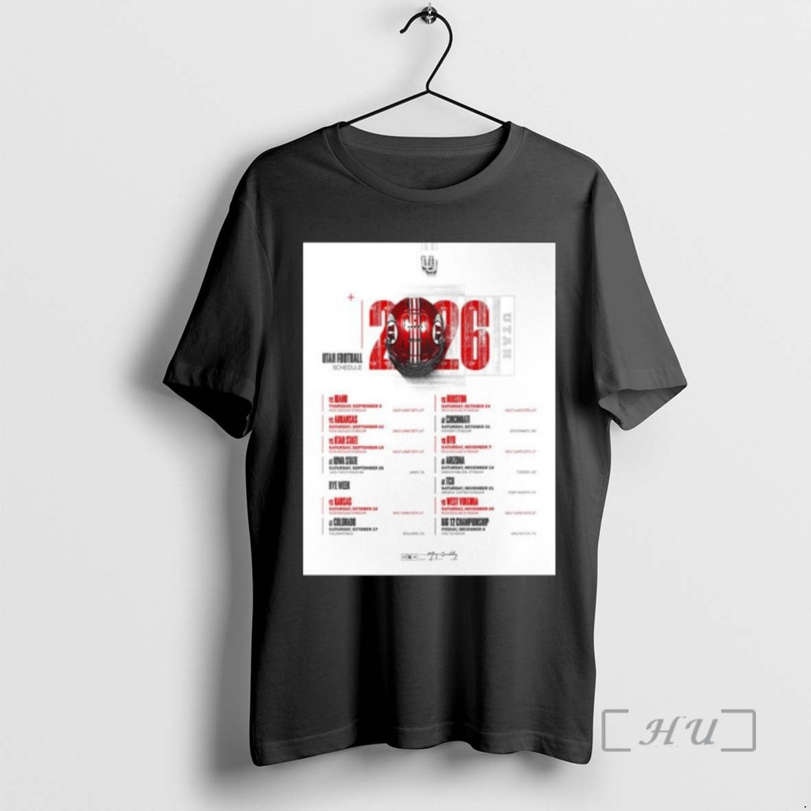 New Utah Utes Football Ncaa Schedule Season 2026 T-Shirts, Hoodie, Sweatshirt | PureTeeCo.com