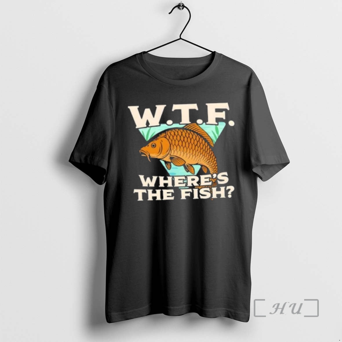 New Wtf Wheres The Fish Fishing T-Shirts, Hoodie, Sweatshirt | PureTeeCo.com