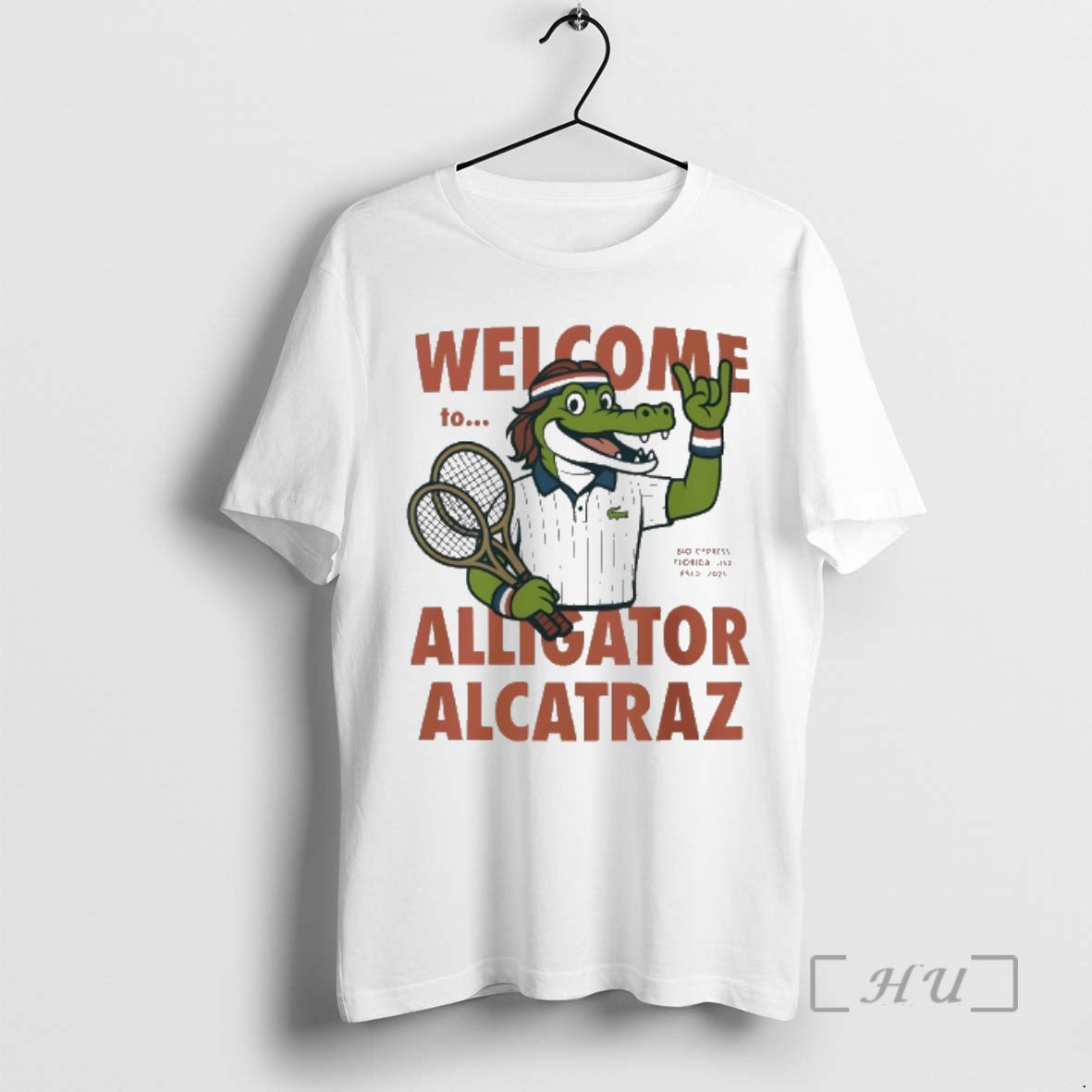 New Welcome To Alligator Alcatraz Tennis Club Cartoon T-Shirts, Hoodie, Sweatshirt | PureTeeCo.com