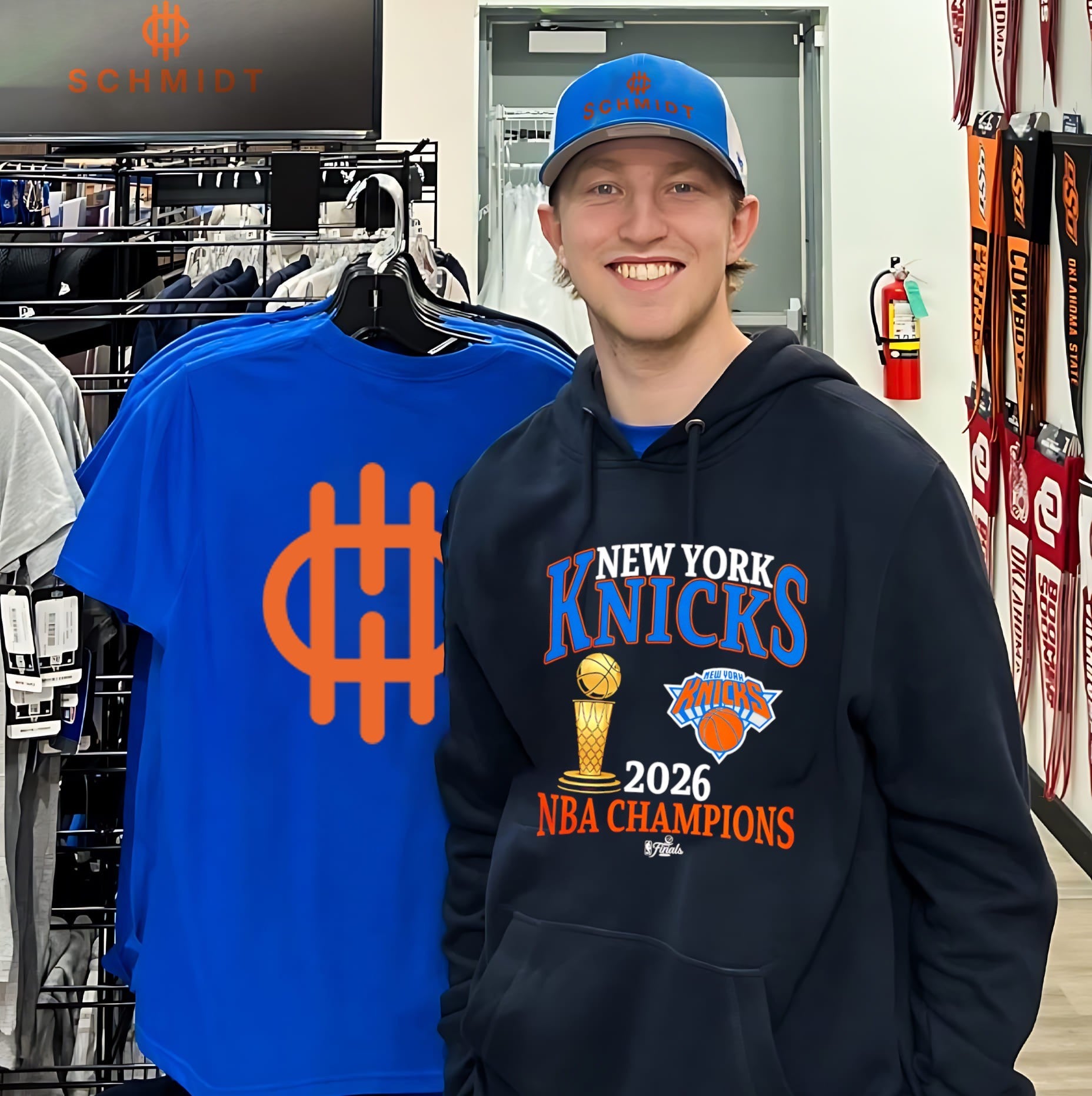 New York Knicks 2026 NBA Champions Trophy Logo shirt