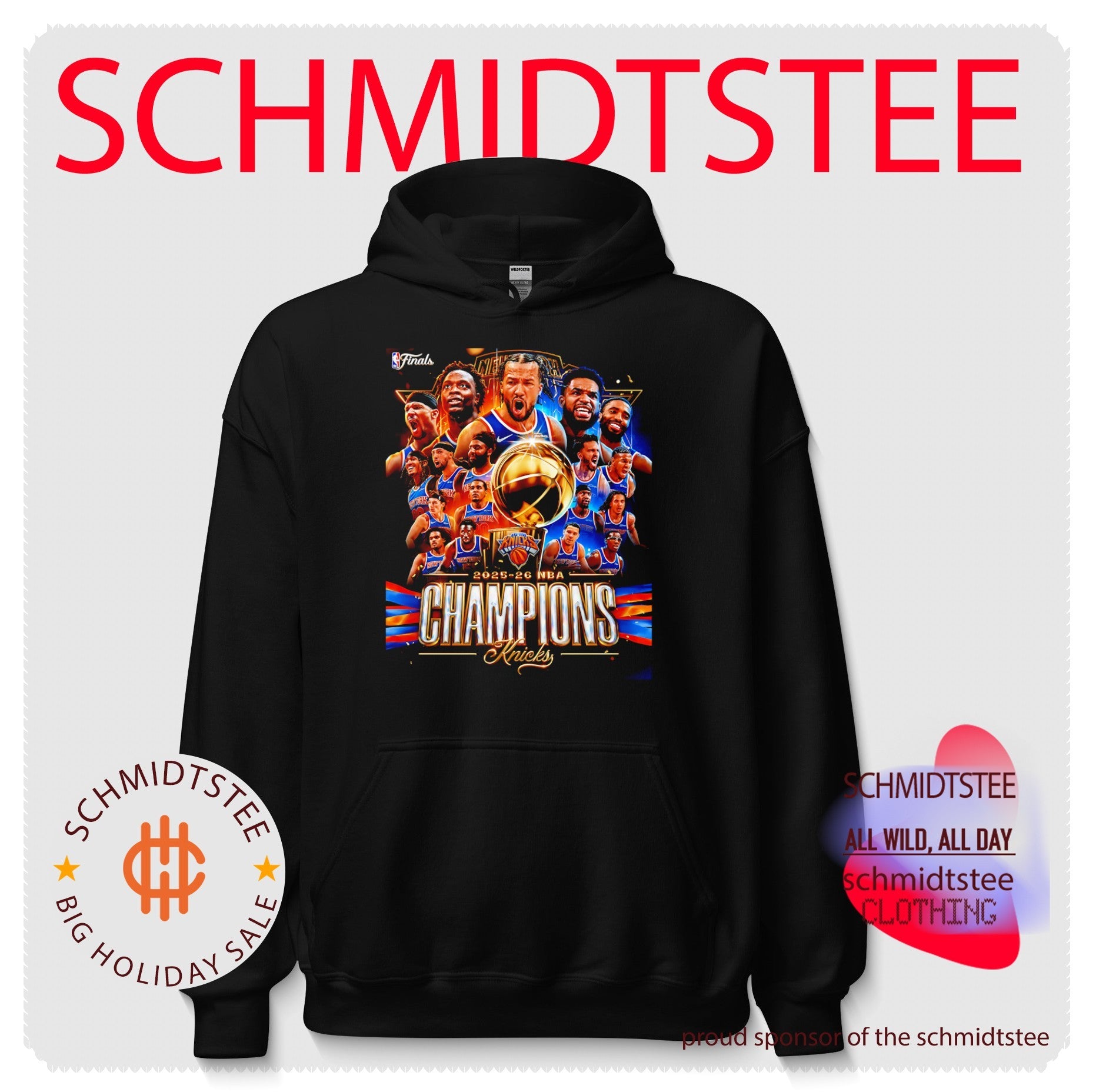 New York Knicks 2026 NBA World Champions celebration poster shirt