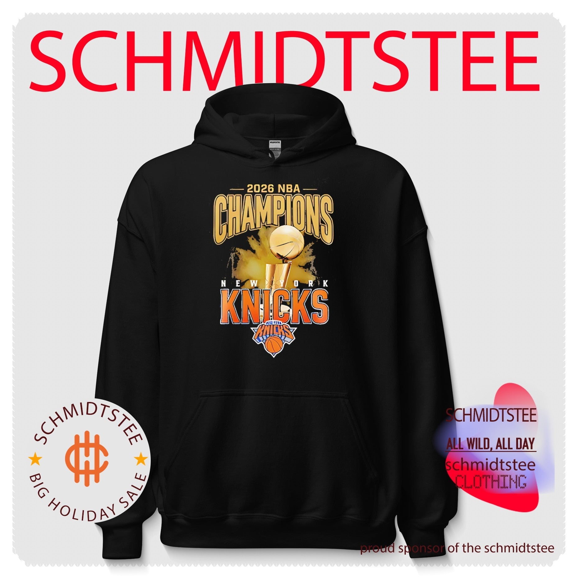 New York Knicks 2026 NBA World Champions trophy illustration shirt