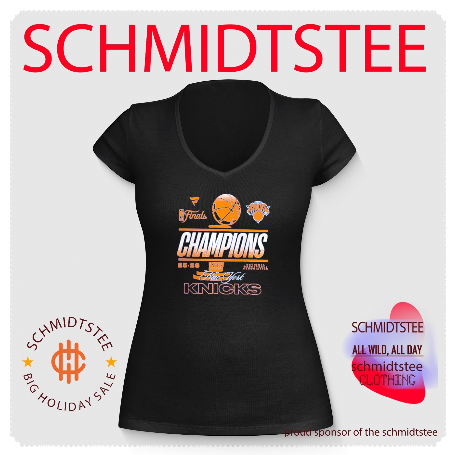New York Knicks 25 26 NBA Finals Champions Trophy shirt