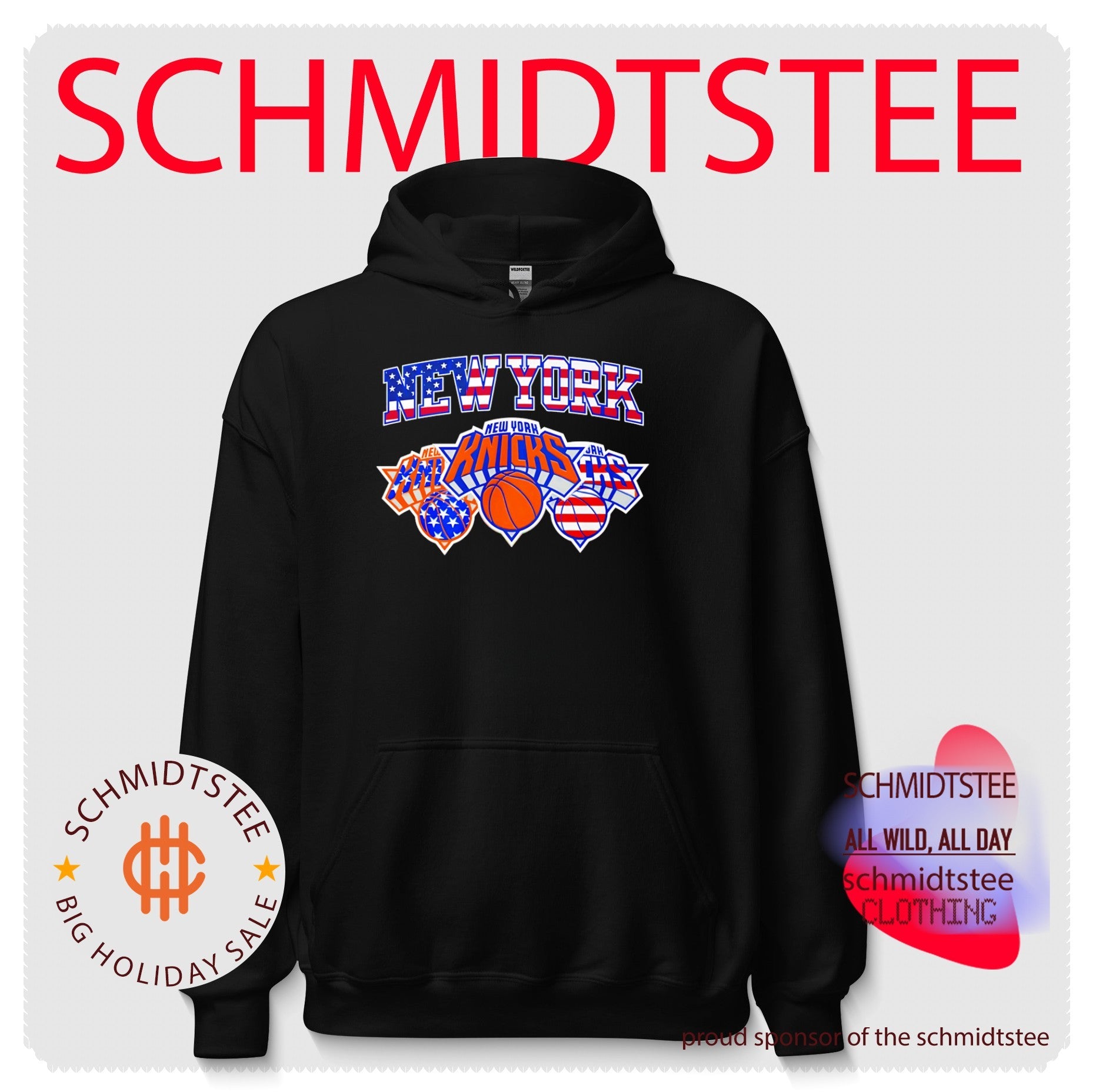 New York Knicks American 4th of July flag basketball shirt