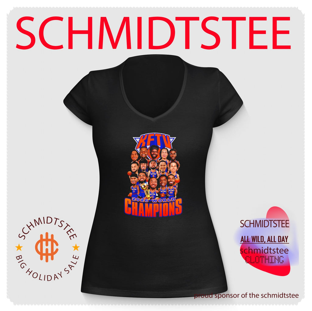 New York Knicks Basketball World Champions 2026 cartoon shirt