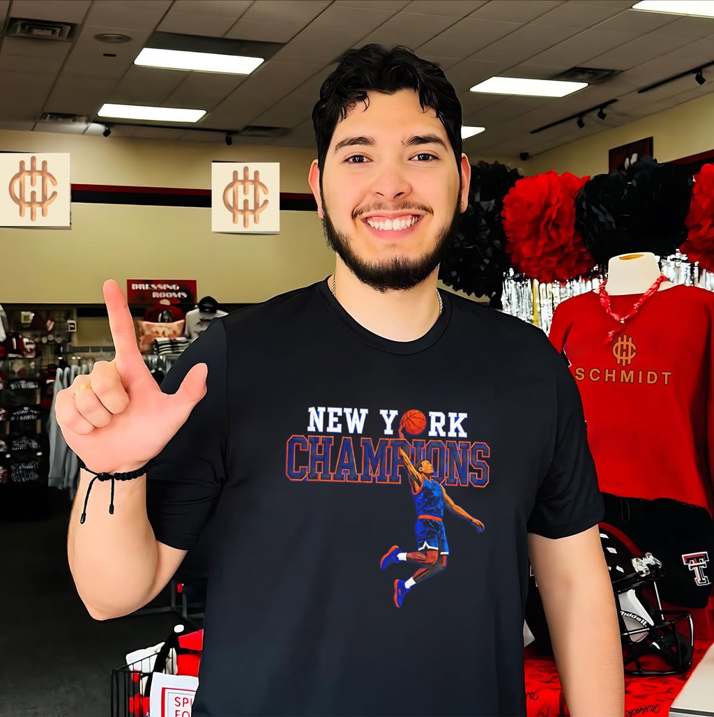 New York Knicks Champions basketball player graphic shirt