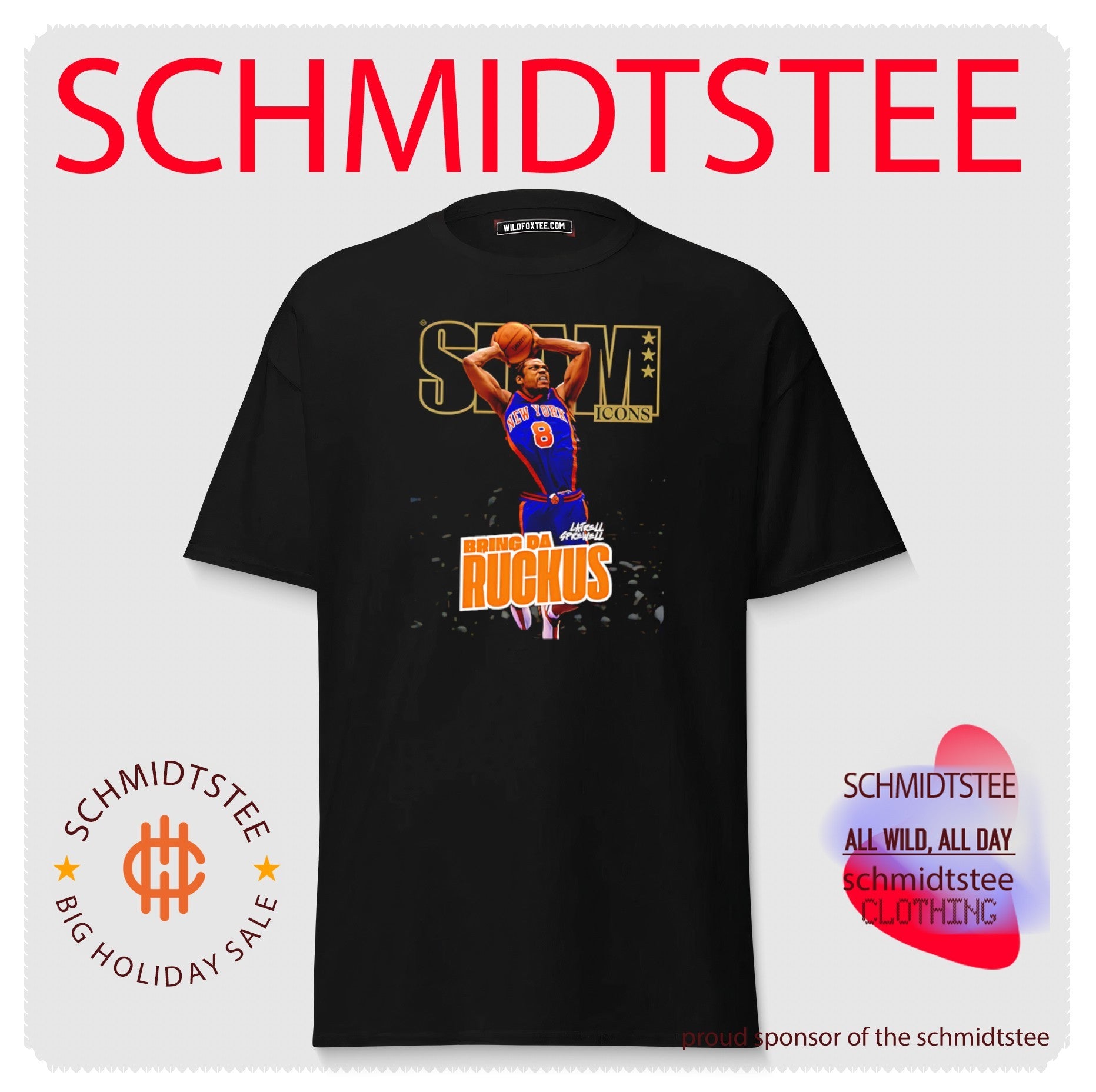 New York Knicks Latrell Sprewell SLAM Bring da Ruckus shirt