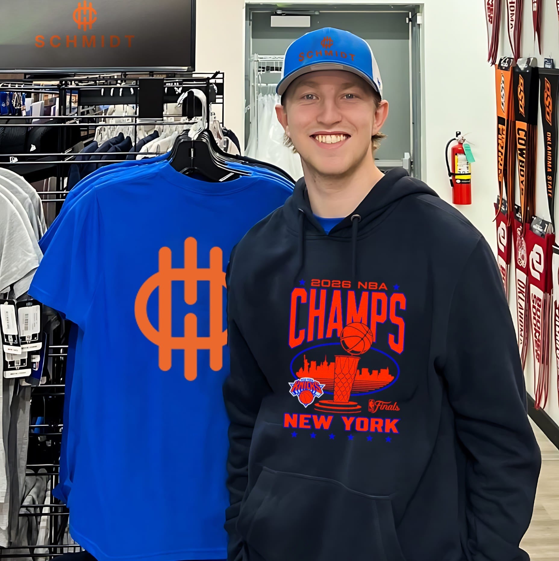 New York Knicks NBA Finals Champions 2026 Trophy Skyline shirt